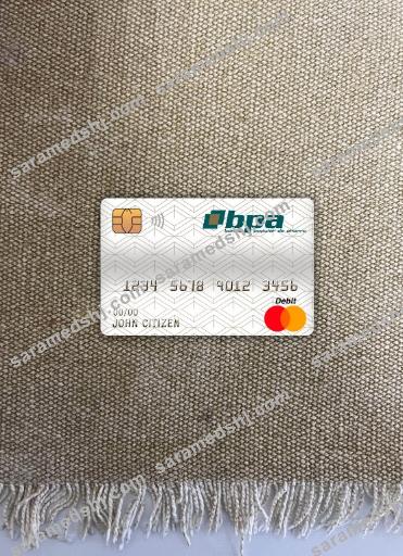 Cuba Banco popular de ahorro (bpa) bank master debit card photolook front